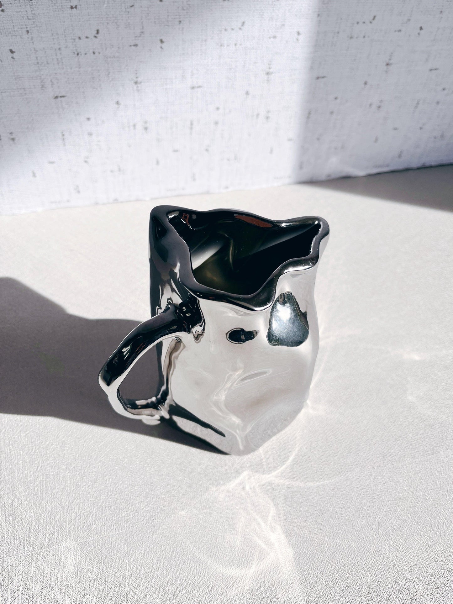 Silver Vase with handle