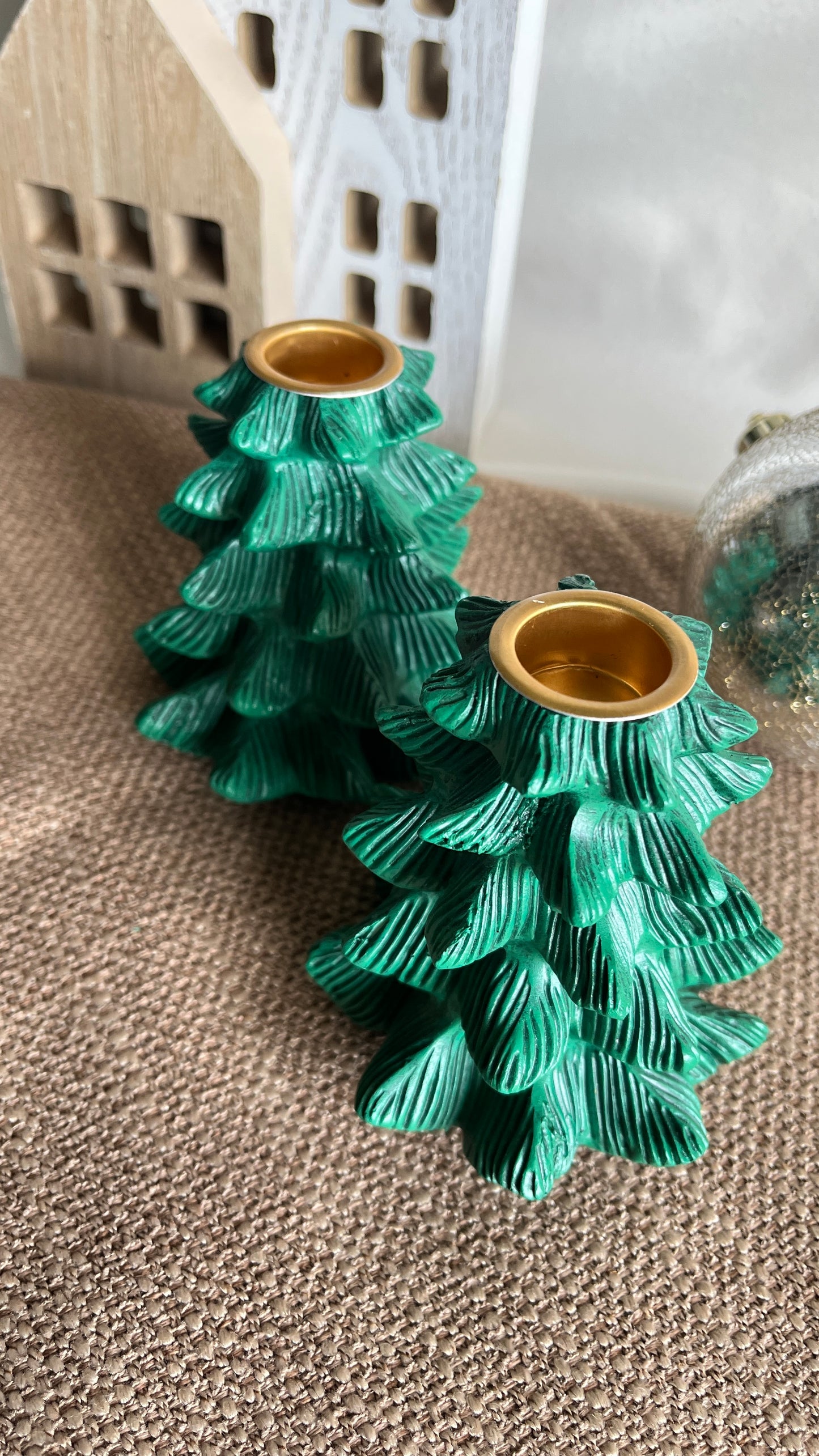 Tree Candle Holder, set of 2