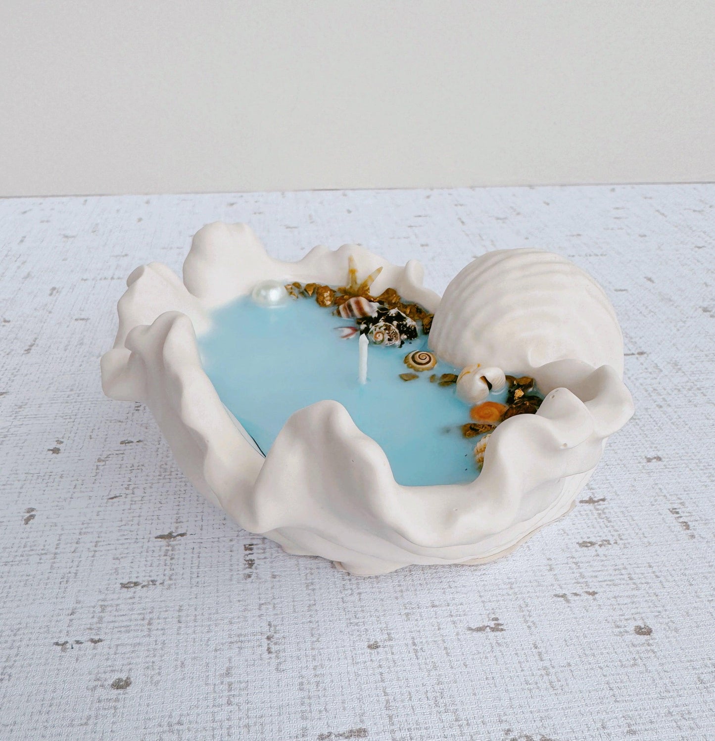 Underwater Oasis Small | Jesmonite candle