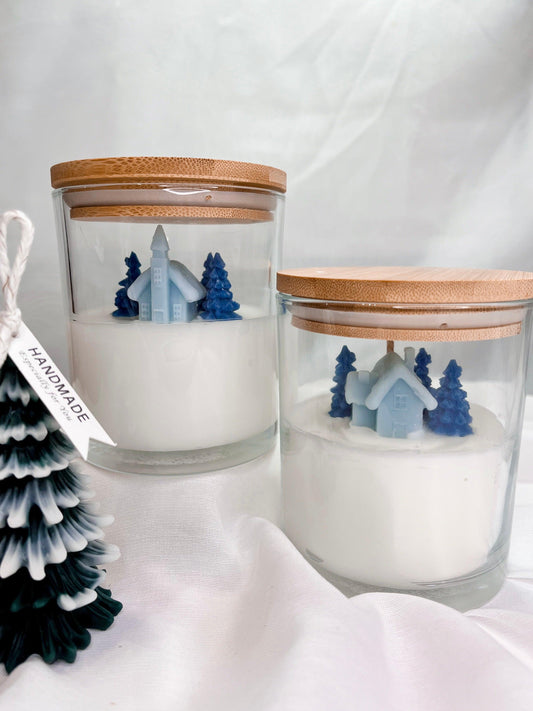 Village in the Mountains | Ice Blue