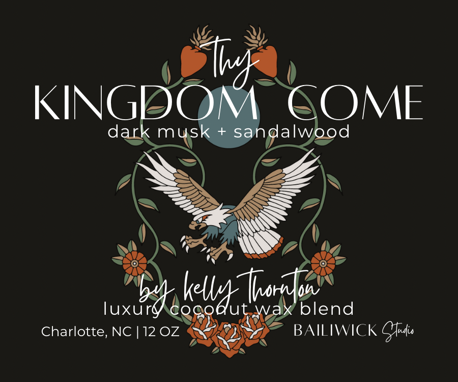 Thy Kingdon Come candle art faith-based art christian artist