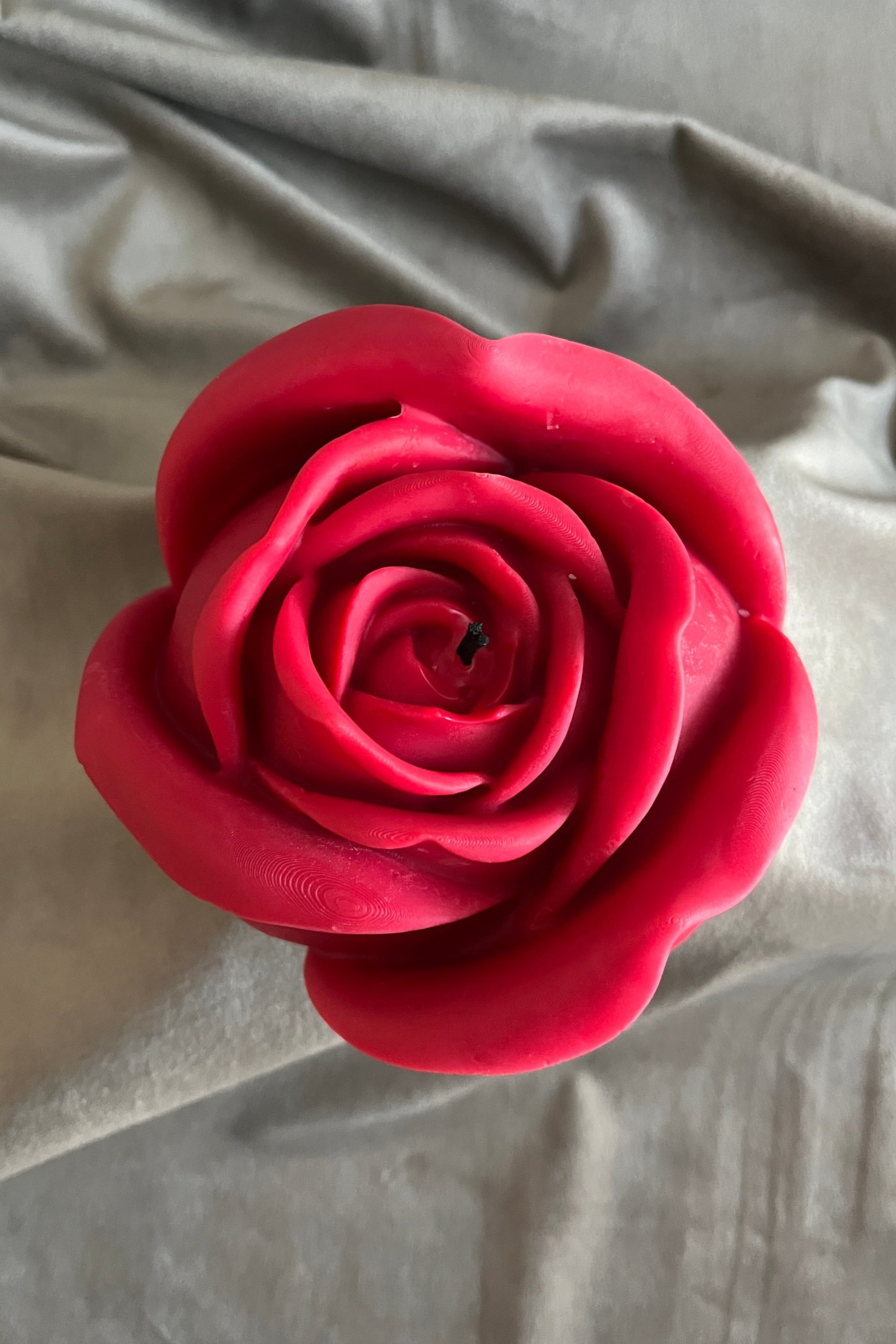 Red Rose Pillar Candle
