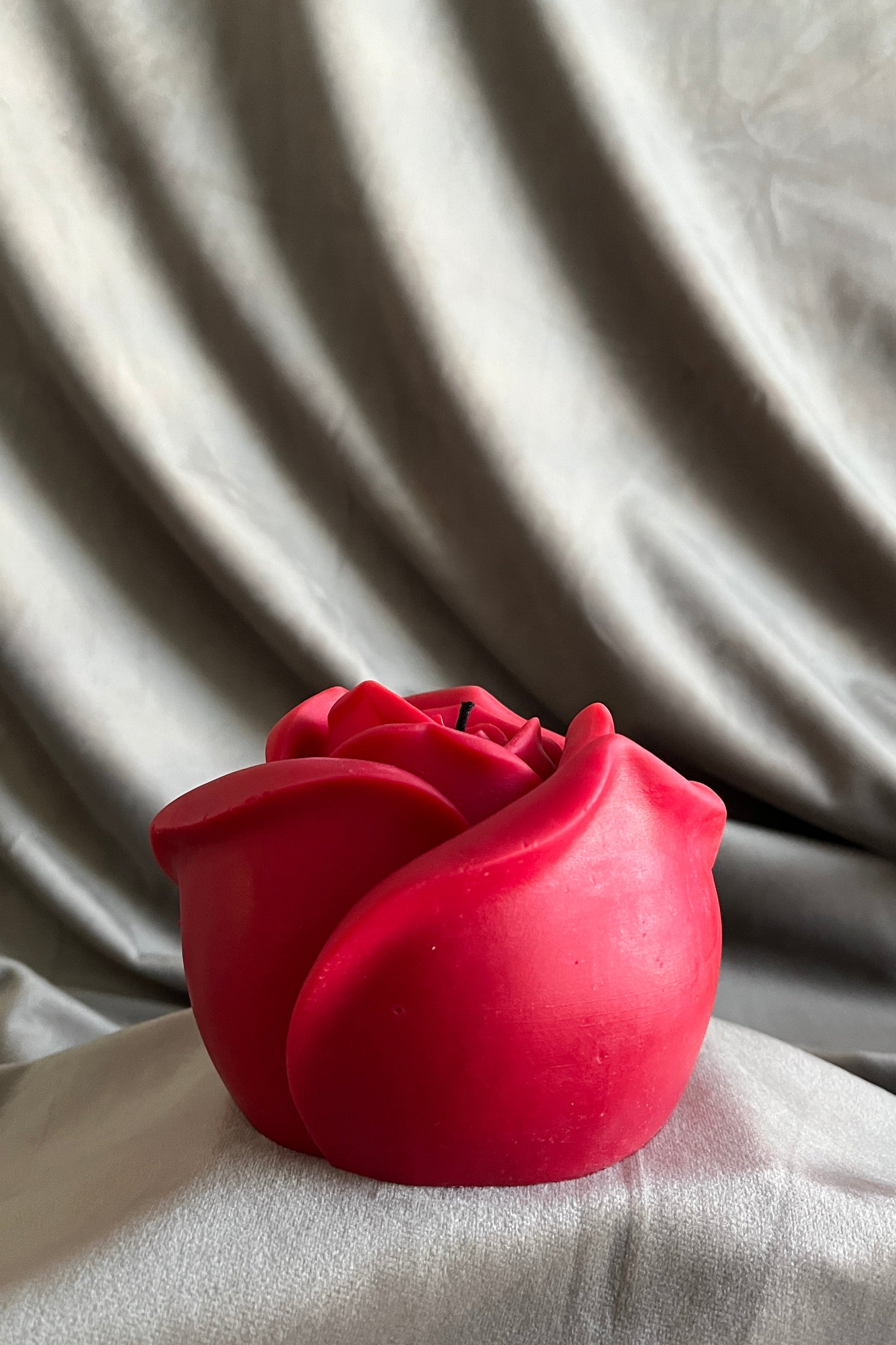 Red Rose Pillar Candle