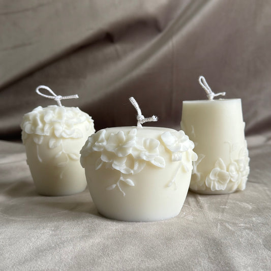 Flower Garden Trio, set of 3