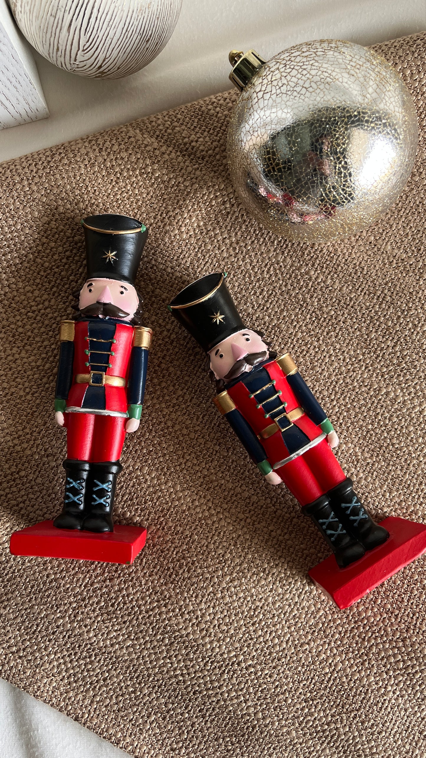 Nutcracker Candle Holder, set of 2