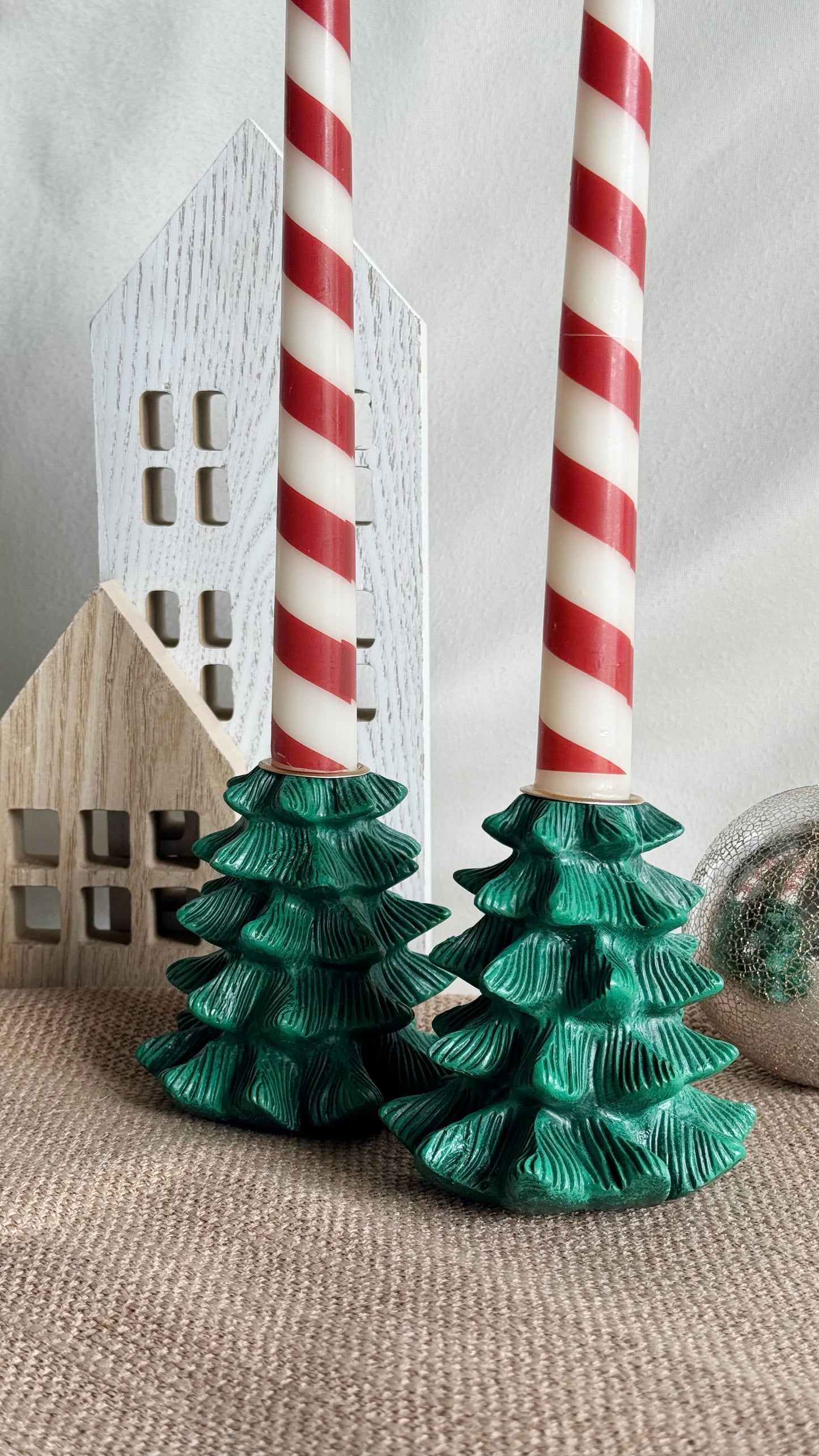 Tree Candle Holder, set of 2