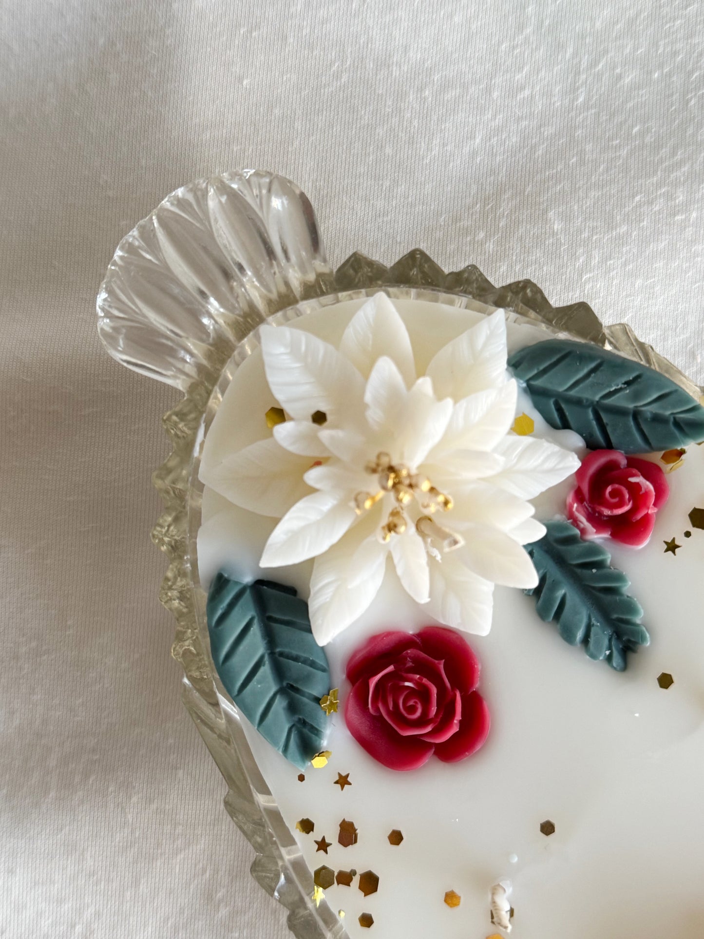 Merry + Bright decorative candle