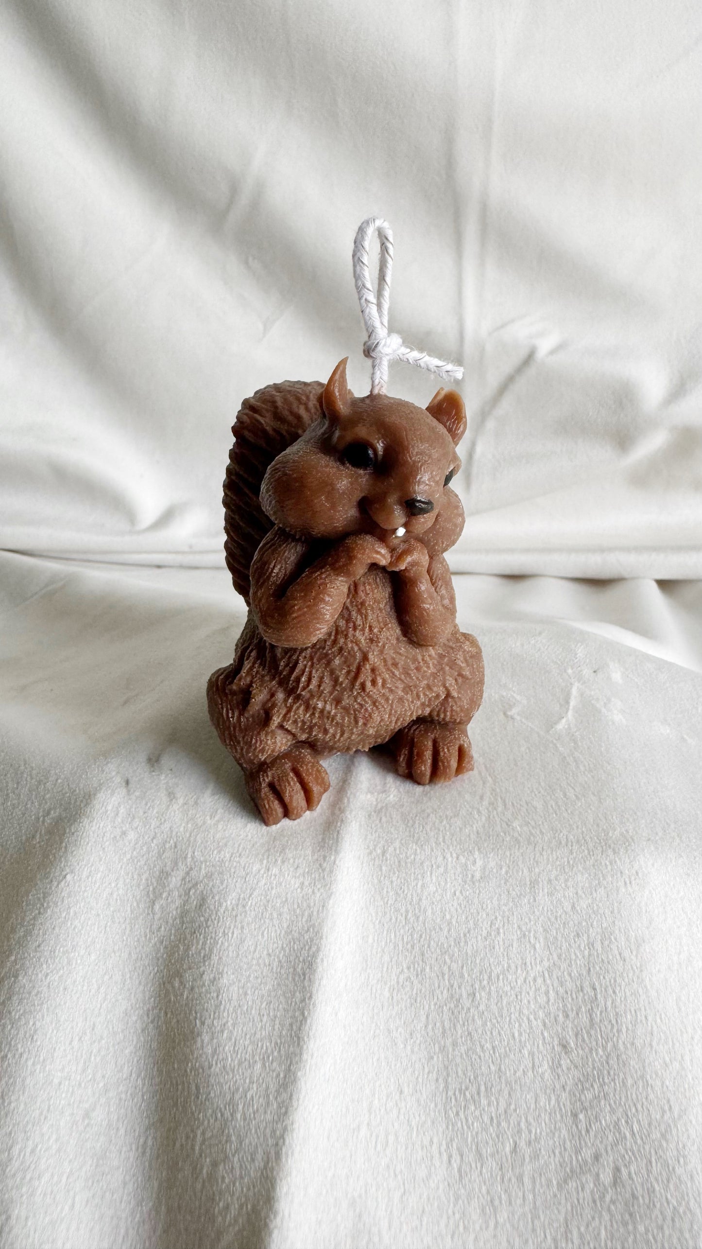 "Nutty & Nice" Squirrel Pillar Candle