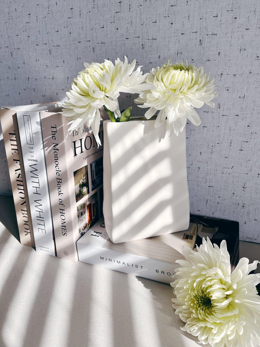 Ivory Vase (paper bag style)