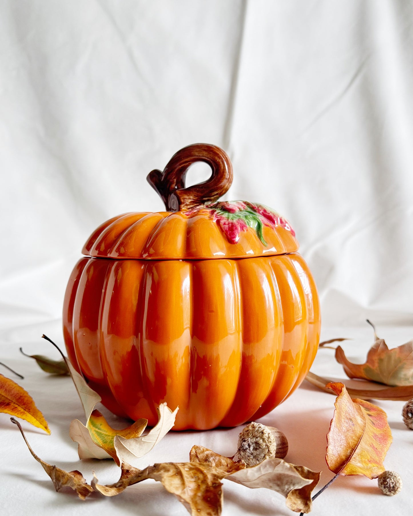 Autumn Whirl pumpkin ceramic candle vanilla pumpkin candle