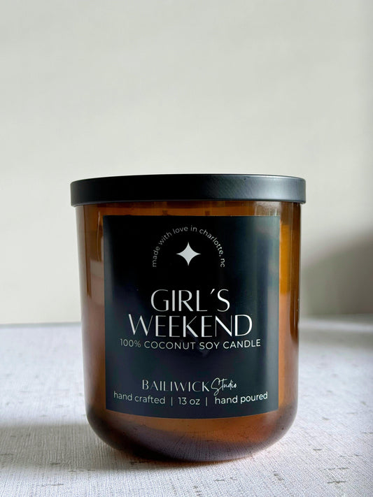 Bailiwick Candle girls weekend coconut apricot wax watermelon and rose