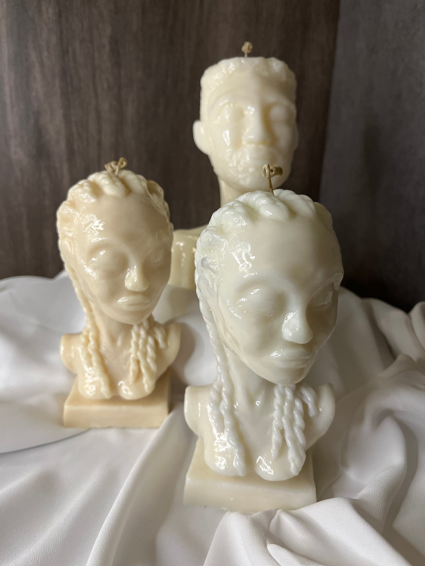 sculptural candles decorative candles hand sculpted candles black art