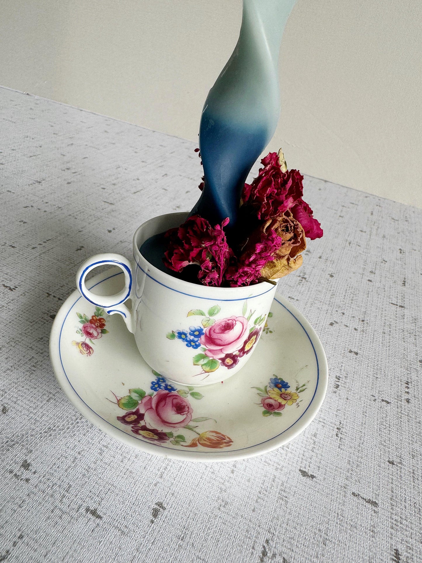 Portia | Blue & White Teacup Candle