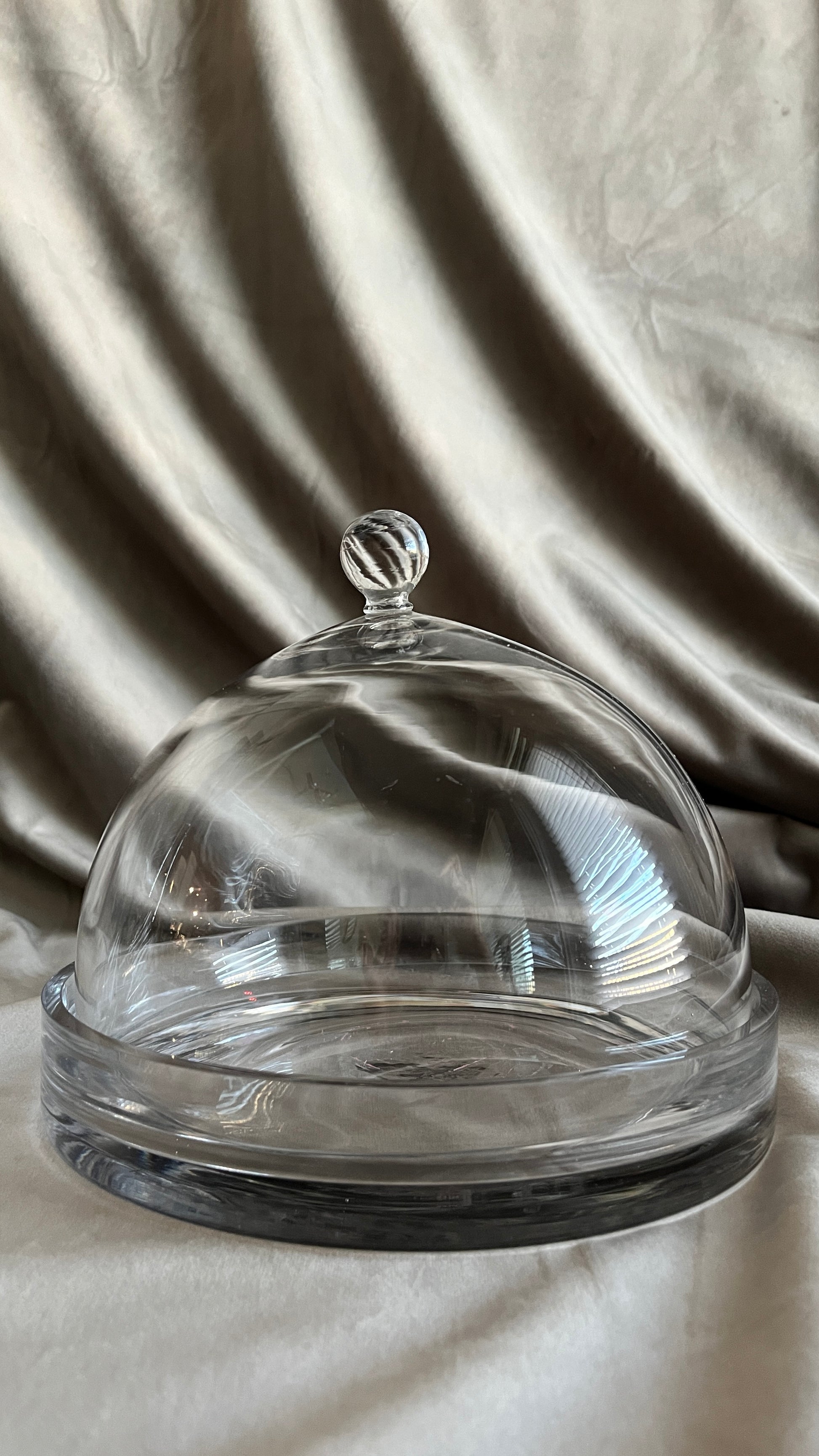 Dome Coche & Base | Hand Blown Glass Coche Set