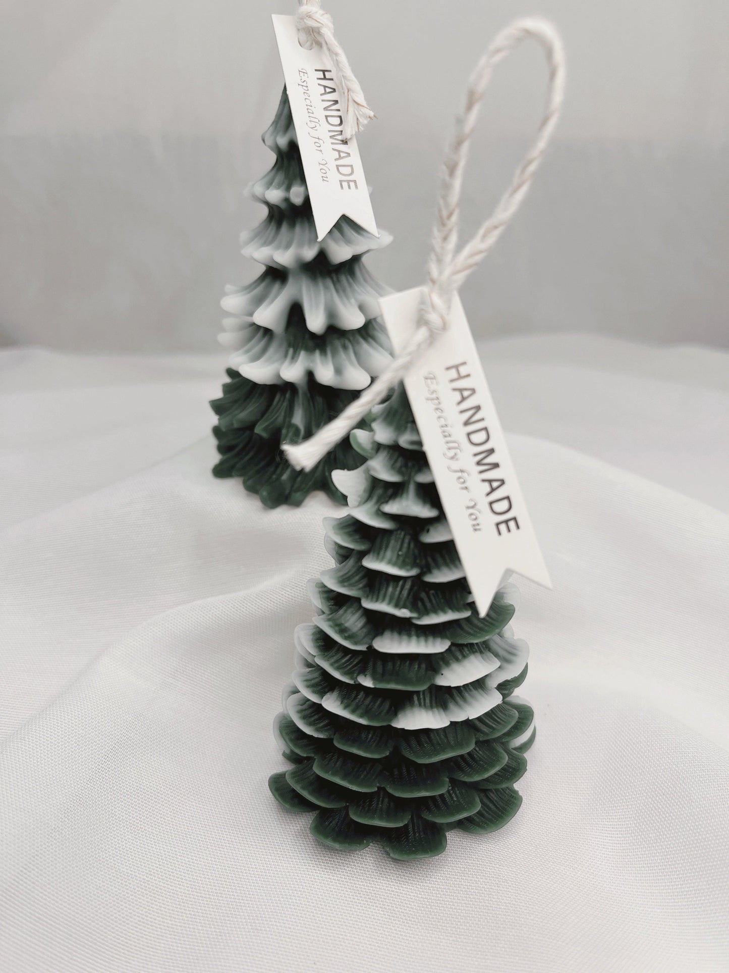 Coniferous To Love | Snow-tipped Tree Pillar Candles