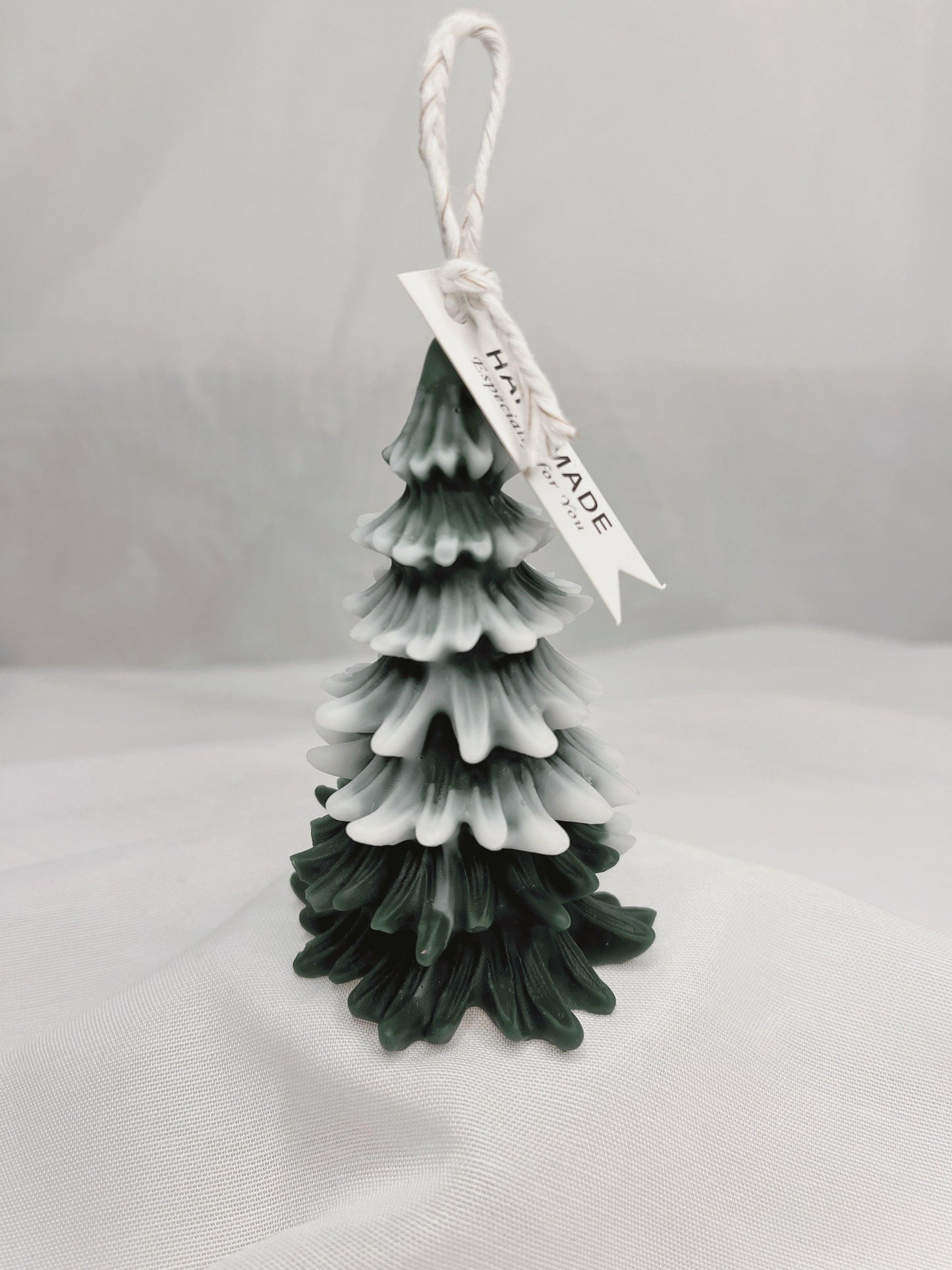 Coniferous To Love | Snow-tipped Tree Pillar Candles