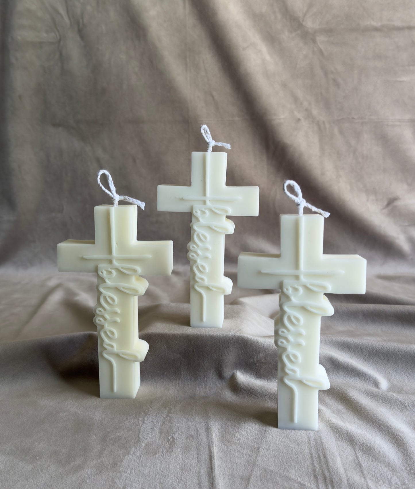 "I Am Blessed" Cross Candle