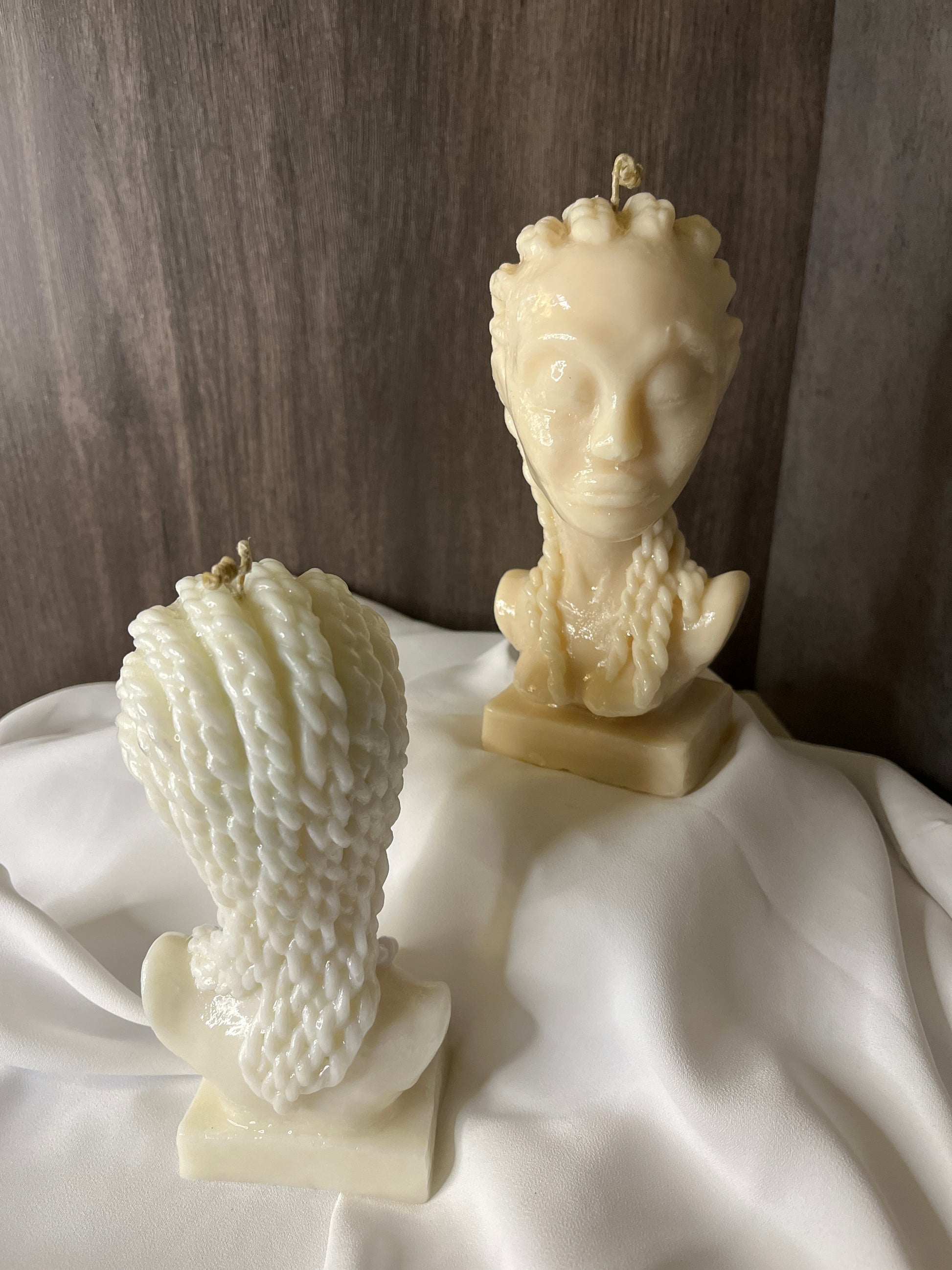 sculptural candles decorative candles hand sculpted candles black art