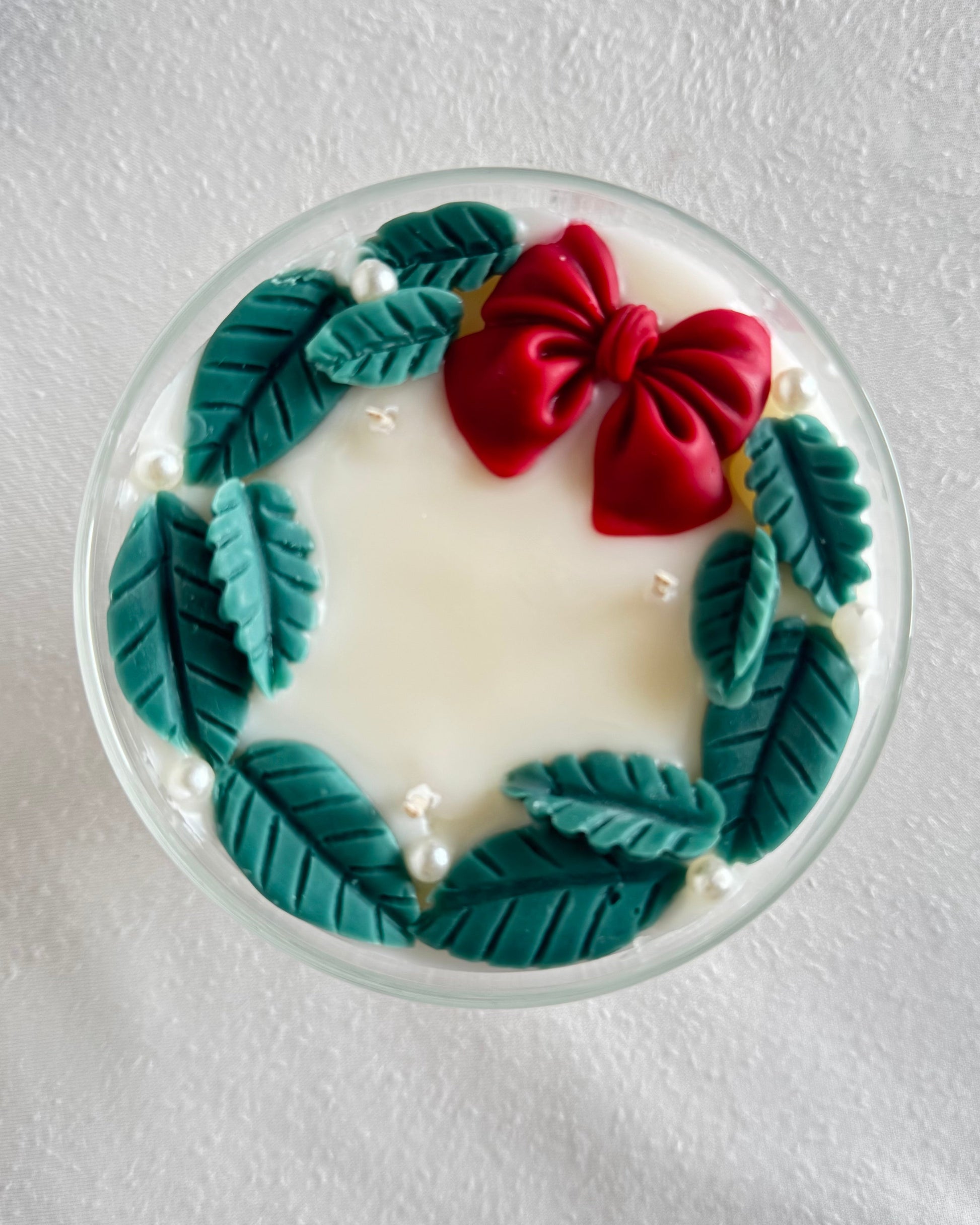 pedestal decorative candle peppermint mocha fragrance