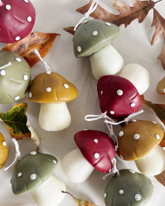 autumn candles mushroom cute candle for fall
