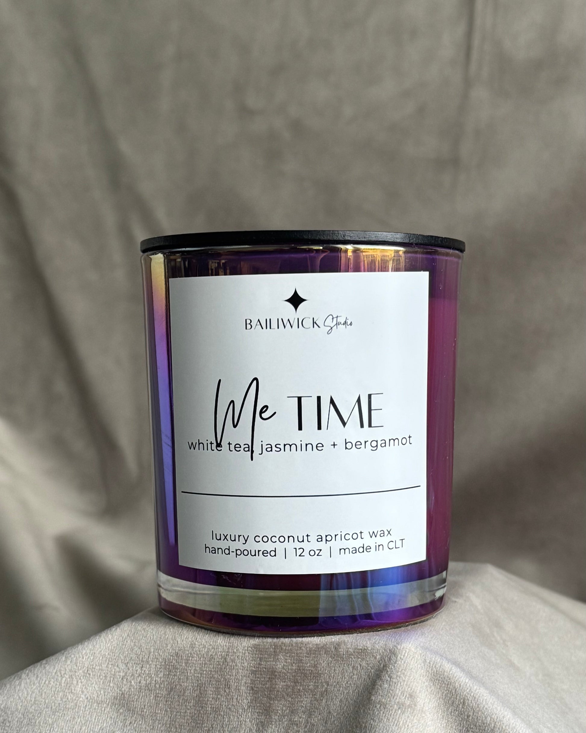 coconut apricot wax white tea candle jasmine bergamot