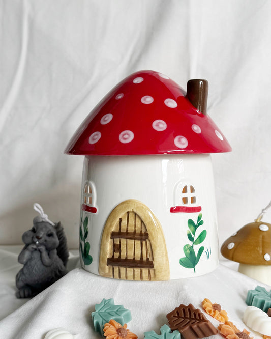 mushroom house wax warmer gnome wax warmer