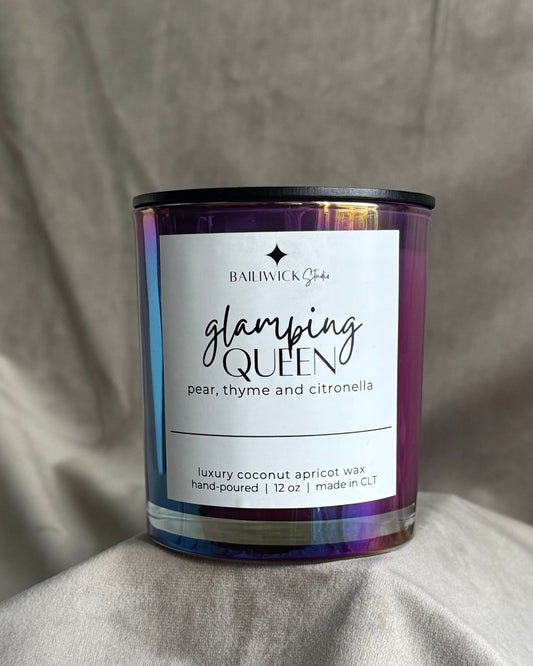 pear thyme citronella coconut apricot wax glamping