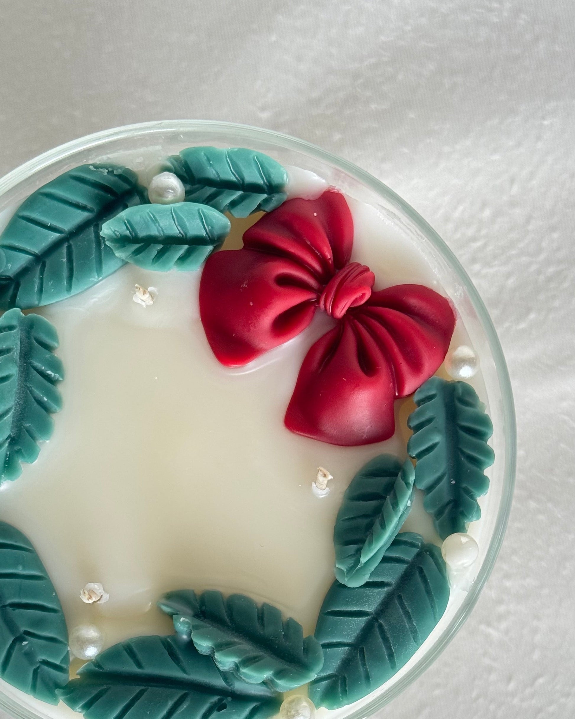 pedestal decorative candle peppermint mocha fragrance