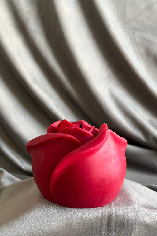 Red Rose Pillar Candle