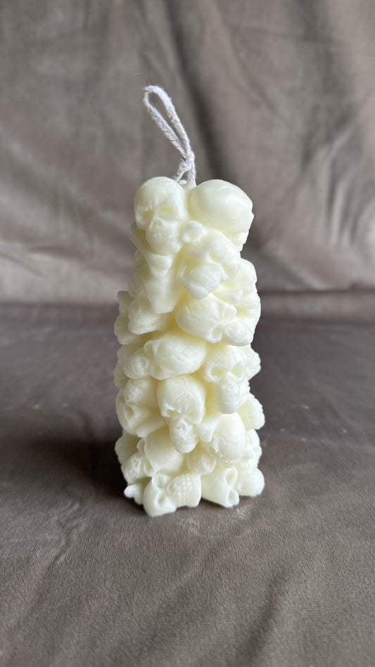 skull candle spooky candle halloween candle