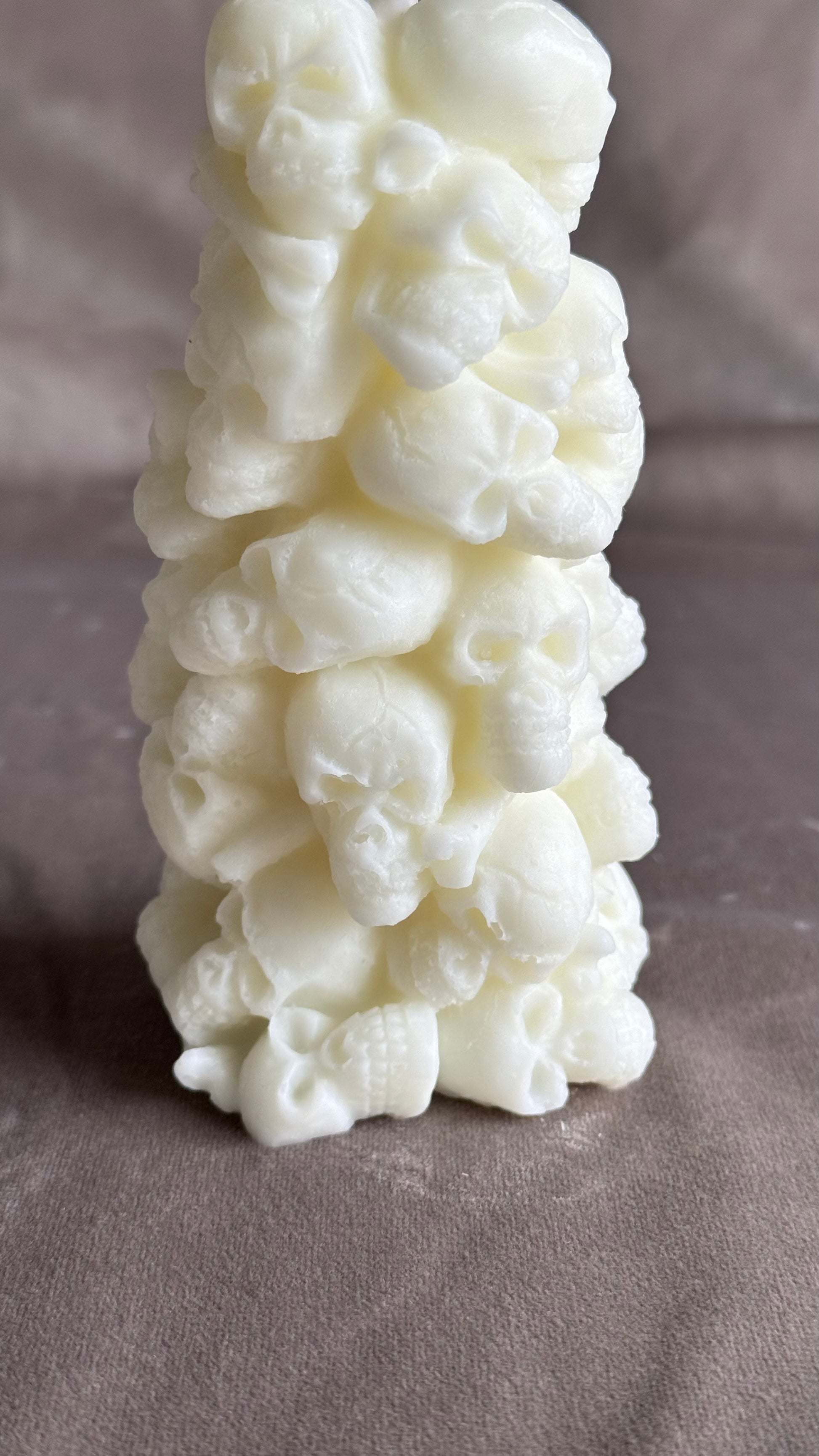 skull tower skull candle spooky candle halloween candle